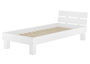 Einzelbett Buche wei� 100x200 Futonbett Bettrahmen Massivholzbett Rollrost 60.86-10W