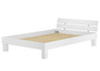 Doppelbett �berl�nge 140x220 Massivholzbett wei� Futonbett Rollrost Matratze 60.86-14-220 W M