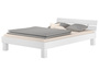 Doppelbett �berl�nge 140x220 Buchebett Massivholz Bettgestell wei� ohne Zubeh�r 60.86-14-220 W oR