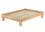 Franz�sisches Bett Doppelbett 140x200 Buche ge�lt Futon mit Lattenrost 60.87-14 FV