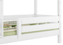 Kindersicherung Rausfallschutz wei� f�r Etagenbetten Modell 60.16 f�r untere Liegefl�che 60.Kisi-16W