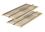 70.32-08 FV DP Federholzrahmen Lattenrost 80x200 cm Kopfteil verstellbar Doppelpack