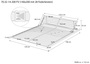 70.32-14 FV Federholzrahmen Lattenrost 140x200 cm Kopfteil verstellbar