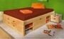 Funktionsbett Claas 140x200 Massivholz Kiefer mit Bettkasten 99.30400640