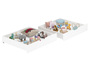 Bettkasten-Set f�r Betten 80x190cm - 2-teilig - Kiefer wei� - 90.10-S12W