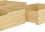 Bettkasten Staukasten f�r Doppelbetten - 3-teilig - Kiefer Natur - 90.10-S3