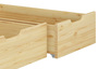 Bettkasten Staukasten 2-teilig Kiefer massiv f�r Betten 90.10-S4-2