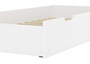 Bettkasten wei� Bettschublade mit Rollrost als Zusatzbett f�r Einzel- und Seniorenbetten 90.10-S6W