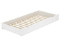 Bettkasten wei� Bettschublade mit Matratze und Rollrost als Zusatzbett 90.10-S6WM