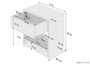Metallfreier Nachttisch Esche massiv mit Schublade 90.20-K11