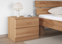 Niedrige Nachtkonsole Buche Massivholz Nachttisch mit zwei Schubladen 90.20-K38 