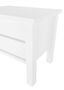 Nachtkonsole Buche wei� lackiert Massivholz Nachttisch mit zwei Schubladen 90.20-K41W