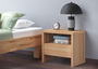 Bettkommode Buche ge�lt mit Schublade unten 90.20-K42-ge�lt