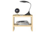 Nachttisch Kiefer massiv modernes kubisches Nachtk�stchen in offener Form 90.20-K5