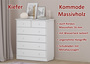 Kommode wei Sideboard Anrichte Kiefer massiv 2+4 Schubladen 90.50-13W 