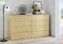 Moderne Holzkommode Holzschrank mit 4 Schubladen Natur Kiefer 90.50-20 