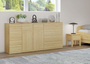 Sideboard Holzkommode mit 2 Schubladen u. 2 T�ren Kiefer natur 90.50-21