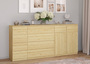 Sideboard Holzkommode mit 2 Schubladen u. 2 T�ren Kiefer natur 90.50-21