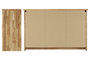 Grifflose Holzkommode Holzschrank mit 4 Schubladen u. 2 T�ren Eiche ge�lt 90.50-34
