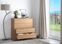 Kommode Massivholz Buche Sideboard Anrichte 4 Schubladen 90.51-90