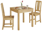 Klassische Essgruppe mit Tisch und 2 St�hle Kiefer natur Massivholz 90.70-50 C -Set 22