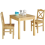 Sch�ne Sitzgruppe mit Tisch und 2 St�hle Kiefer natur Massivholz 90.70-50 B -Set 20