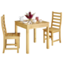 Essecke mit Tisch und 2 St�hle Kiefer natur Massivholz 90.70-50 B -Set 21