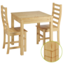 Essecke mit Tisch und 2 St�hle Kiefer natur Massivholz 90.70-50 B -Set 21