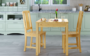 Sch�ne Essgruppe mit Tisch und 2 St�hle Kiefer natur Massivholz 90.70-50 B -Set 22