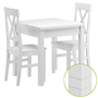 Tisch-Set mit Tisch und 2 St�hle Kiefer Massivholz waschwei� 90.70-50 B W-Set 23