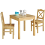 Esszimmergruppe mit Tisch und 2 St�hle Kiefer natur Massivholz 90.70-50 C -Set 20