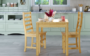 Sch�ne Essgruppe mit Tisch und 2 St�hle Kiefer natur Massivholz 90.70-50 C -Set 21