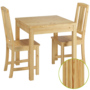 Klassische Essgruppe mit Tisch und 2 St�hle Kiefer natur Massivholz 90.70-50 C -Set 22