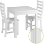 Essecke mit Tisch und 2 St�hle Kiefer Massivholz waschwei� 90.70-50 C W-Set 21