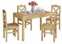 Esszimmergarnituren mit Tisch und 4 St�hle Kiefer Massivholz natur 90.70-51 A-Set 20