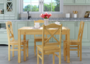 Esszimmergarnituren mit Tisch und 4 St�hle Kiefer Massivholz natur 90.70-51 A-Set 20