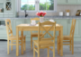 Rustikale Tischgruppe Esstisch und 4 St�hle Kiefer Massivholz 90.70-51 B-Set 20