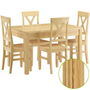 Sitzgarnitur mit Tisch und 4 St�hle Kiefer Massivholz Vollholzm�bel 90.70-51 C-Set 23