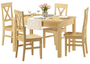 Sitzgarnitur mit Tisch und 4 St�hle Kiefer Massivholz Vollholzm�bel 90.70-51 C-Set 23