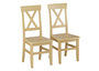 K�chenst�hle Doppelpack Massivholzst�hle 2x Esszimmerstuhl Kiefer 90.71-23-D 