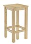 Barhocker Kiefer Massivholz Tresenhocker w�hlbar in 60cm oder 80cm V-90.71-44-45