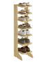 90.80-00 Schuhregal Schuhst�nder Holz Kiefer massiv Stiefelform