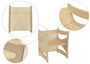 Wendehocker Kinderm�bel Holz Kindertisch Kinderstuhl Kinderhocker 90.92-07