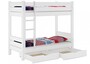 Etagenbett wei� 90x200 Nische 100 Stockbett Rollrost Matratzen Bettk�sten 60.16-09WMS2