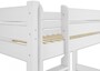 Etagenbett extra stabil 90x200 cm wei�, Nische 100 cm teilbar, mit 2 Rollroste 60.16-09WT100