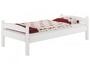 Kieferbett wei� Einzelbett 80x200 Massivholzbett Bettrahmen Futonbett mit Rollrost 60.32-08 W