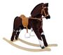 Gro�es Pl�schpferd Schaukelpferd Holzpferd gescheckt 96-111 