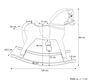 Gro�es Schaukelpferd tolles Geschenk Pl�schpferd Holzpferd braun 96-112 