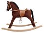 Gro�es Schaukelpferd tolles Geschenk Pl�schpferd Holzpferd braun 96-112 