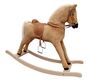 Gro�es Pl�schpferd Haflinger Schaukelpferd Holzpferd hellbraun 96-115